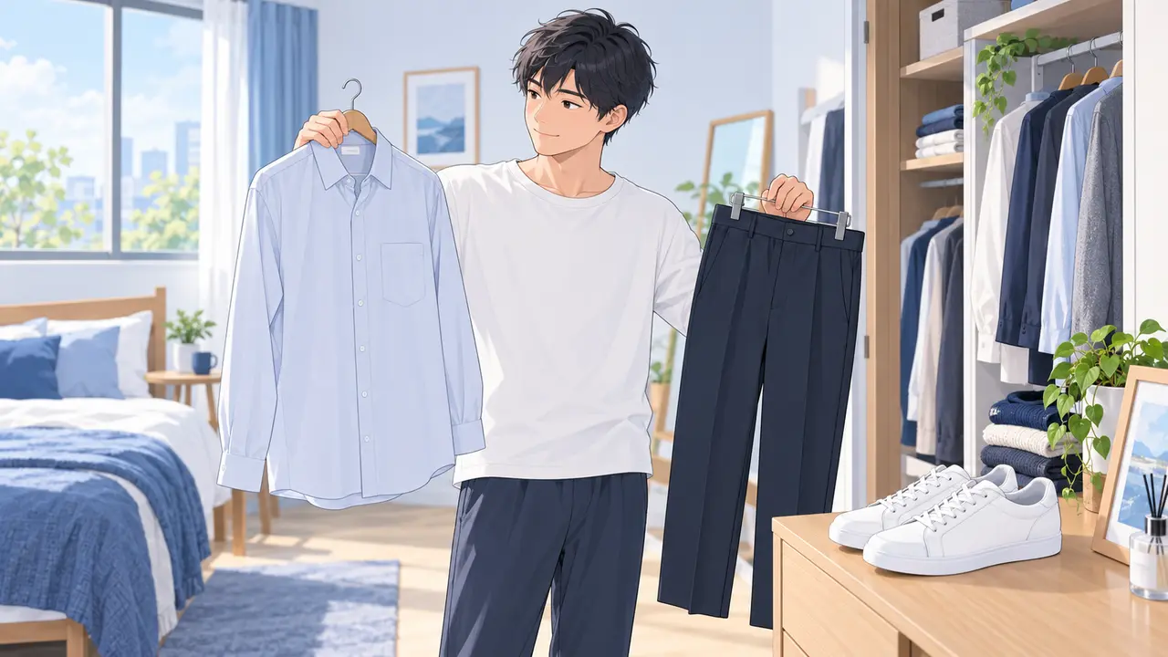 清潔感のある服装は3アイテムで作れる｜男性初心者の基本コーデ
